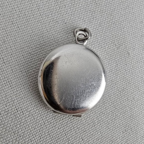 Vintage 925 Sterling Silver Locket Bracelet Charm - Picture 1 of 5